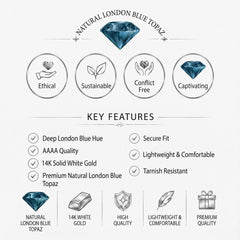 14K White Gold