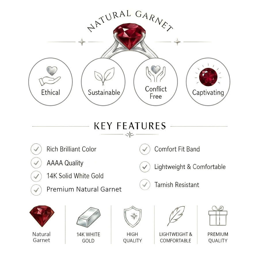 14K White Gold