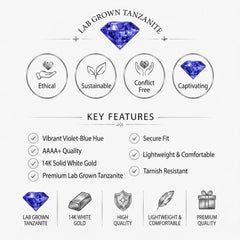 14K White Gold