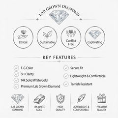 14K White Gold