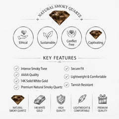 14K White Gold
