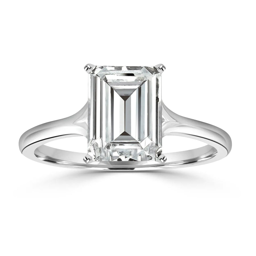 Emerald-White Gold|Emerald|14K White Gold|18K White Gold|Platinum