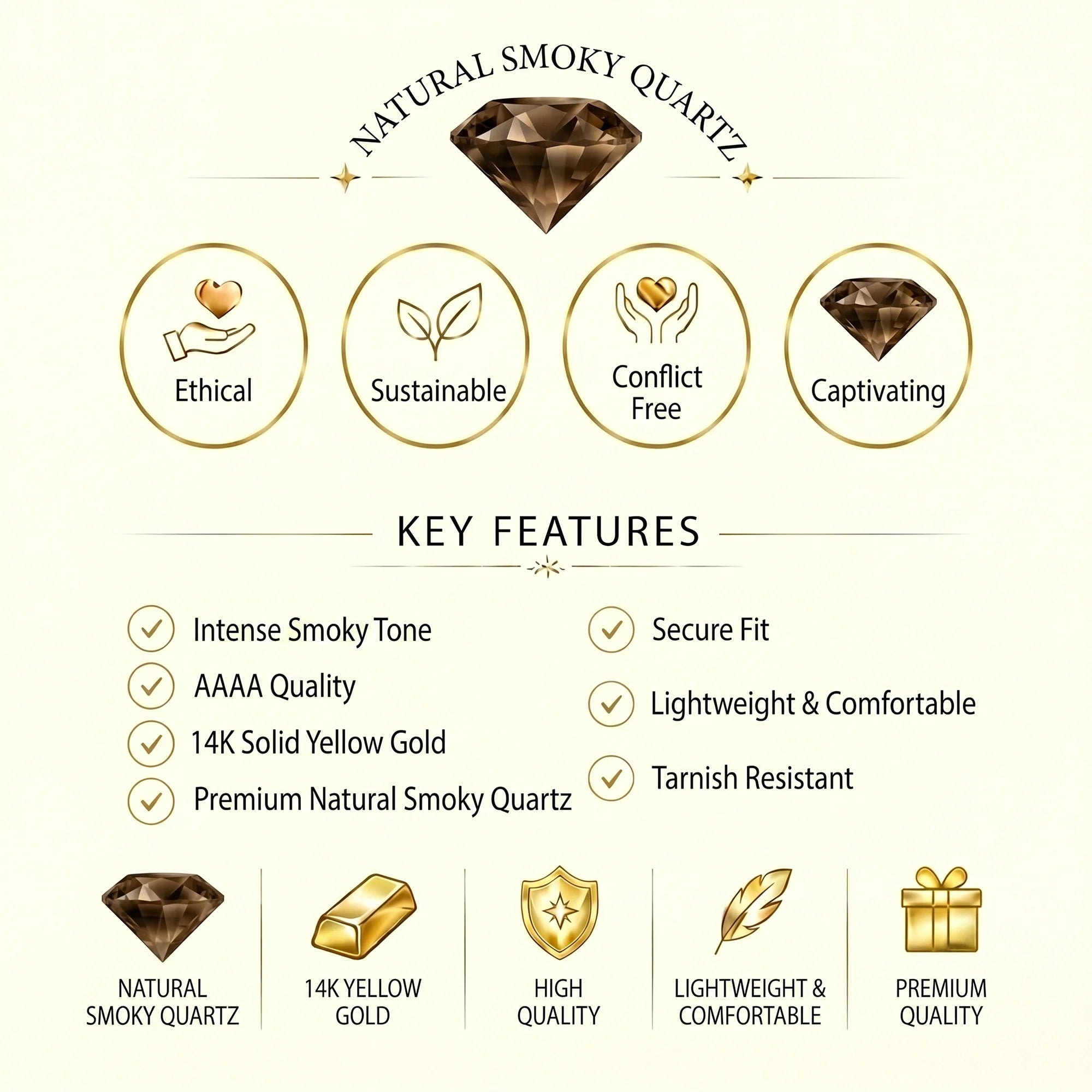 14K Yellow Gold