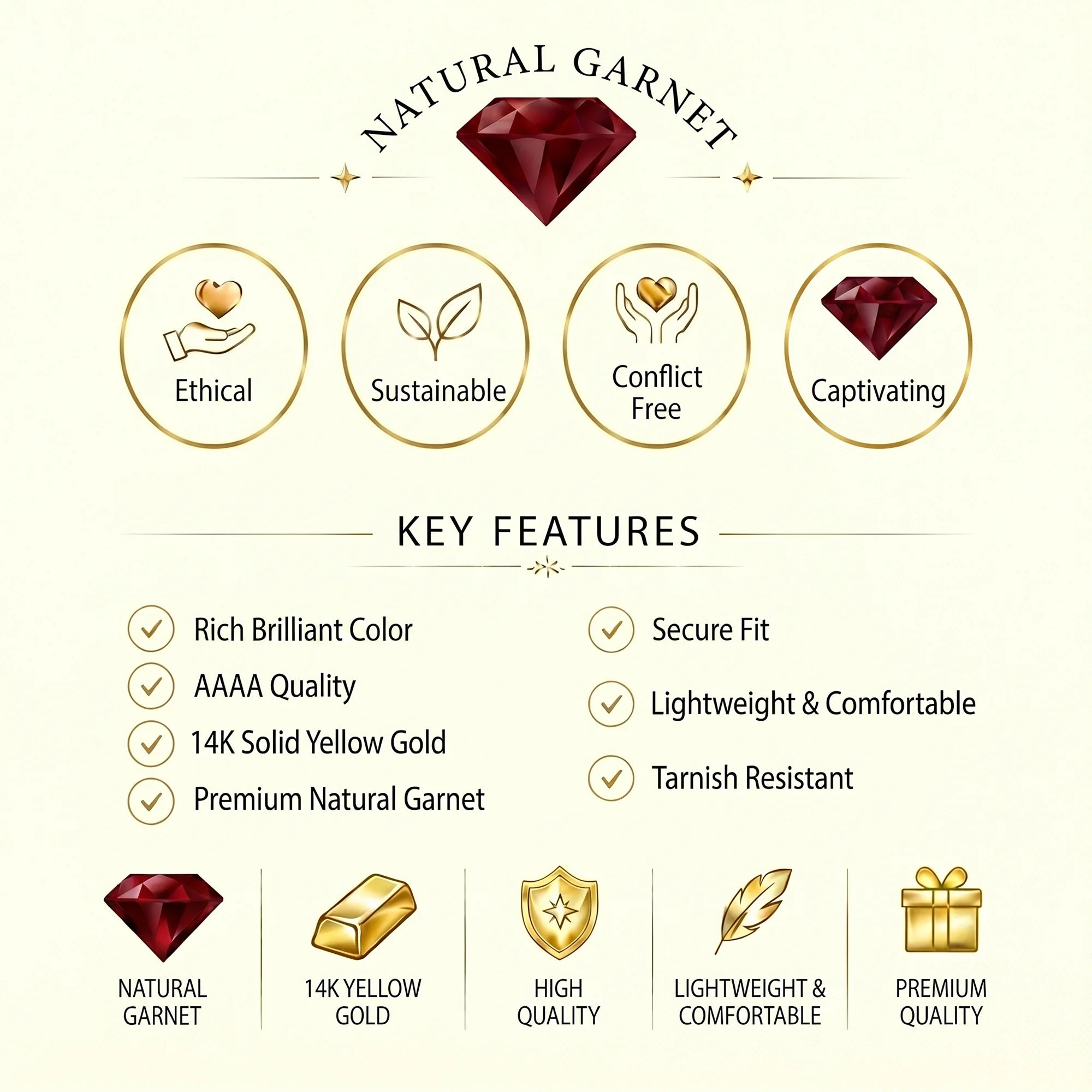 14K Yellow Gold