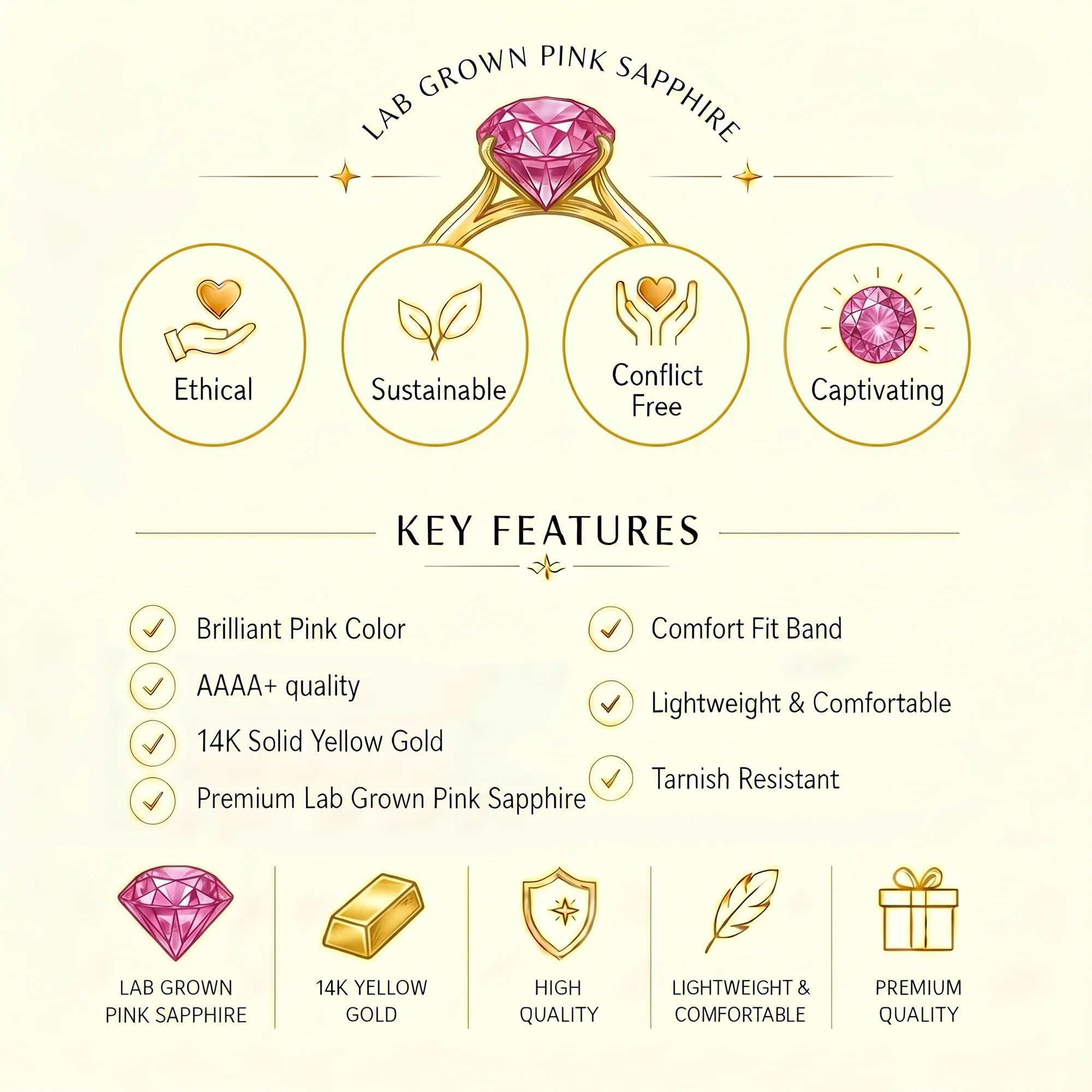 14K Yellow Gold
