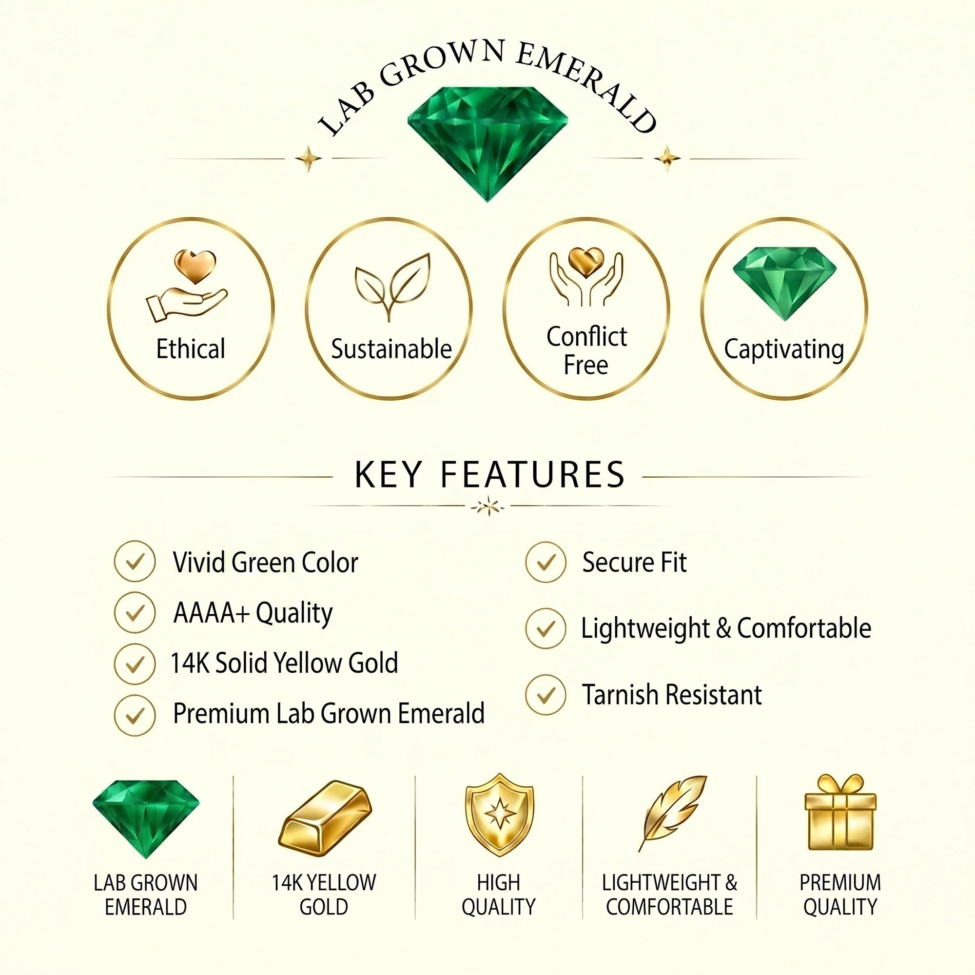 14K Yellow Gold