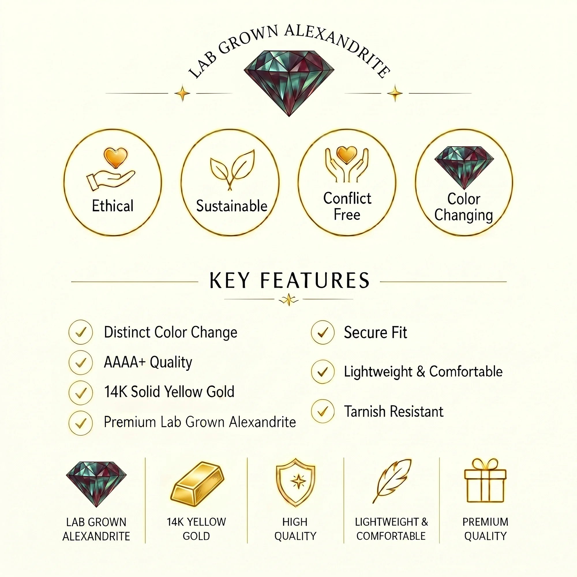 14K Yellow Gold
