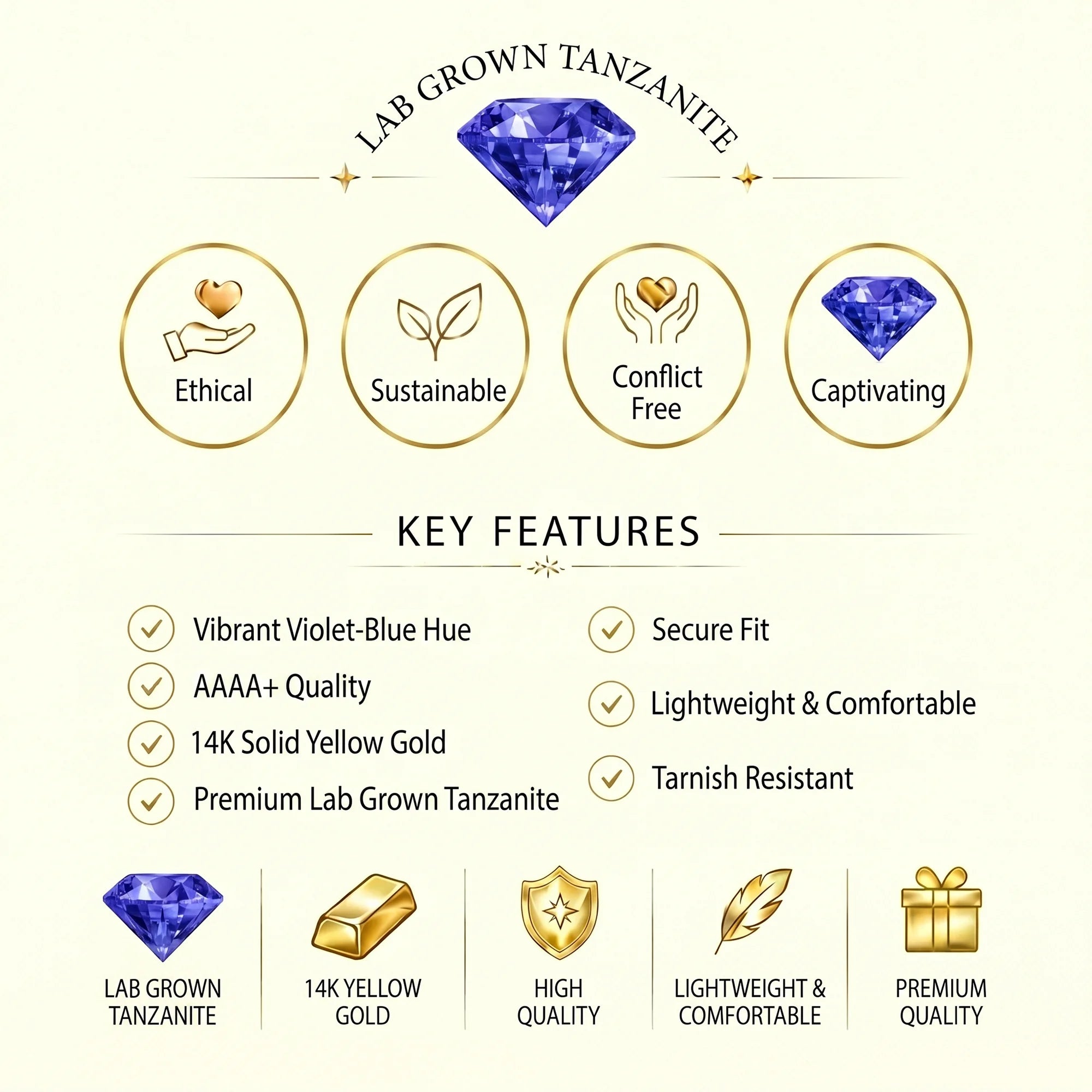 14K Yellow Gold