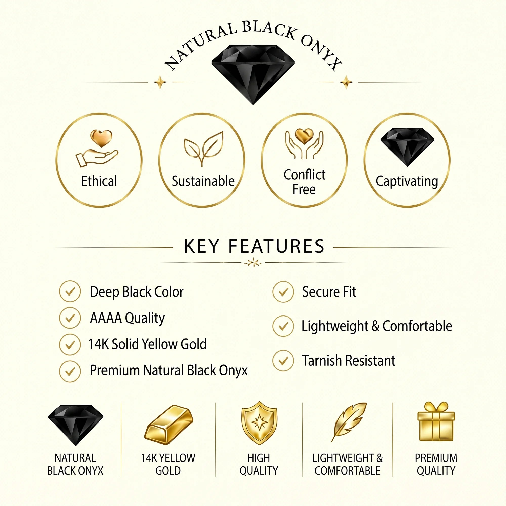 14K Yellow Gold
